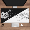 Life and Death Black and White Desk Mat