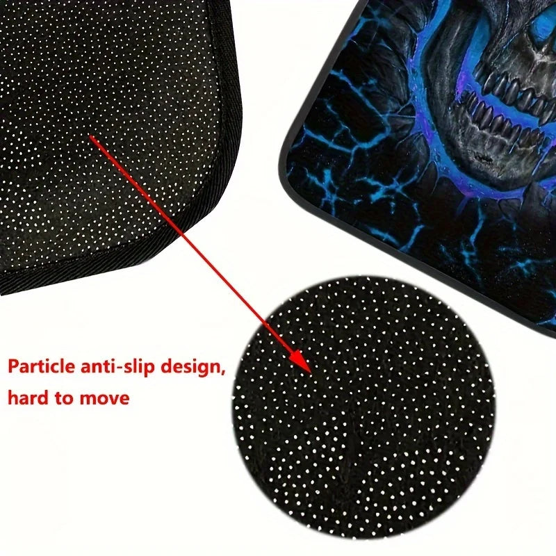 Cool Skull Design 4pcs Car Floor Mat