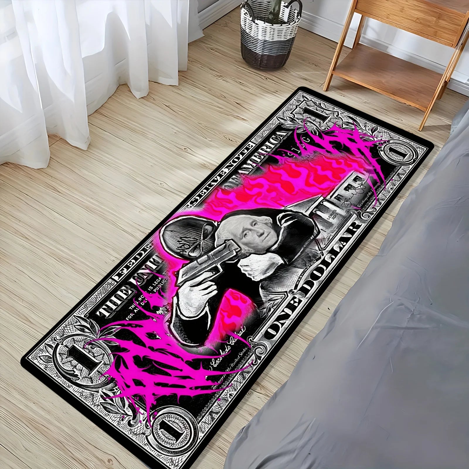 Dollar Bill Motif Floor Mat