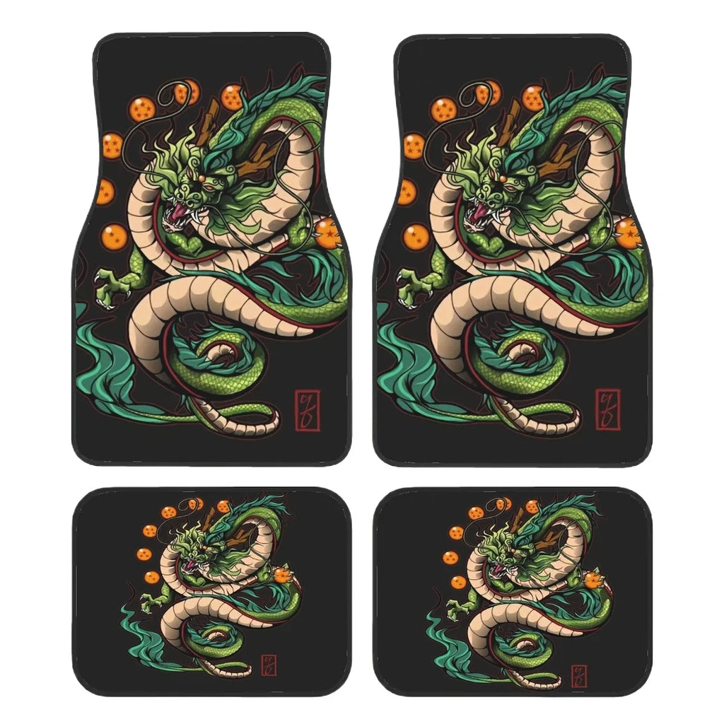 4pcs Dragon King Design Car Mats