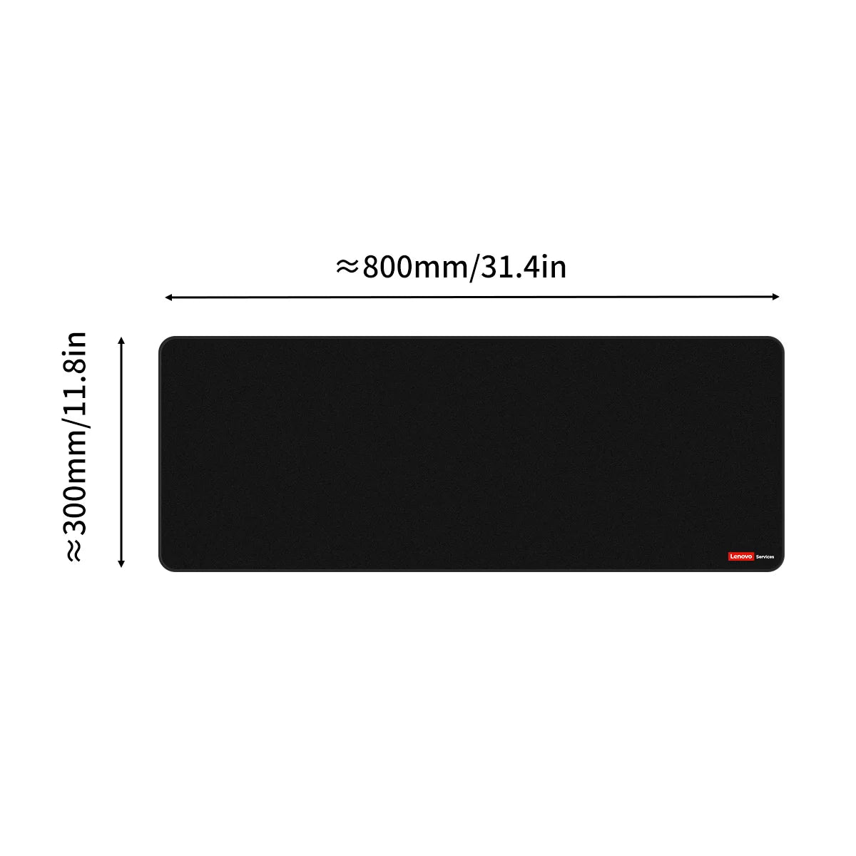 Black Standard Gaming Desk Mat