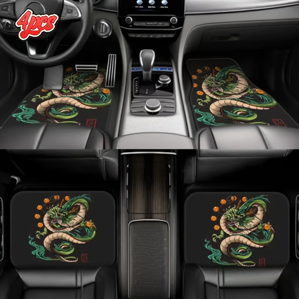 4pcs Dragon King Design Car Mats