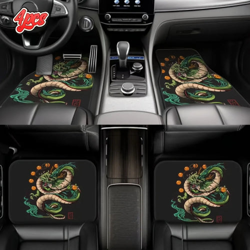 4pcs Dragon King Design Car Mats
