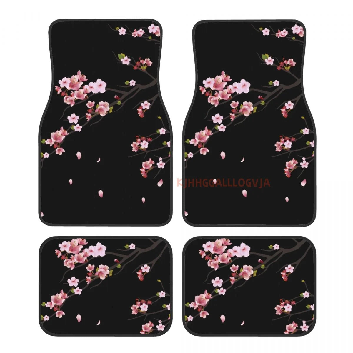 Japanese Sakura Branch 4PCS Crystal Car Mats