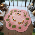Fluffy Koi Fish Pattern Living room Rug