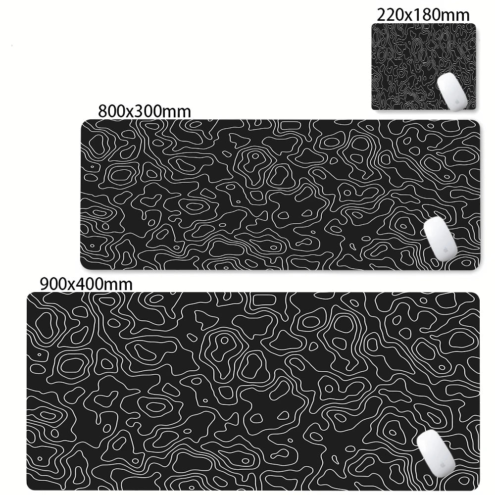 Mat Black & White Desk Mat