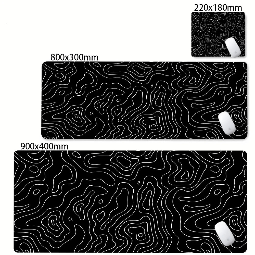 Mat Black & White Desk Mat