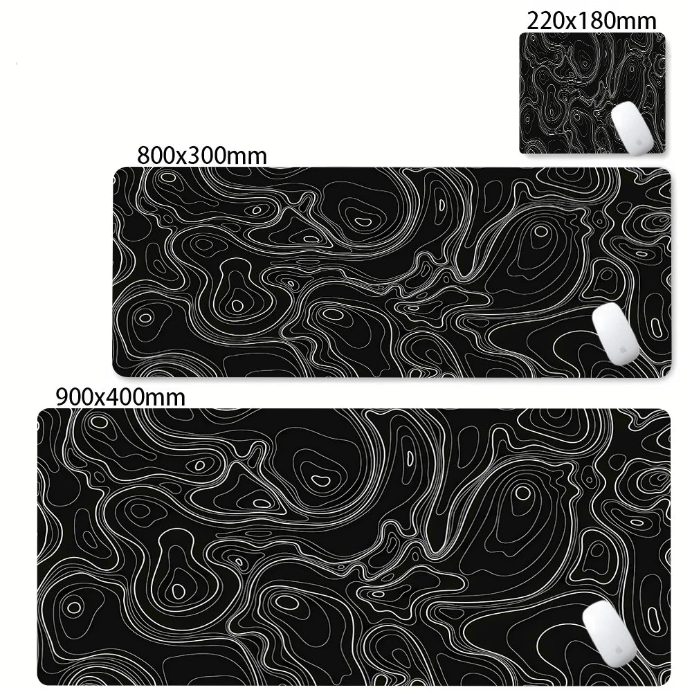 Mat Black & White Desk Mat
