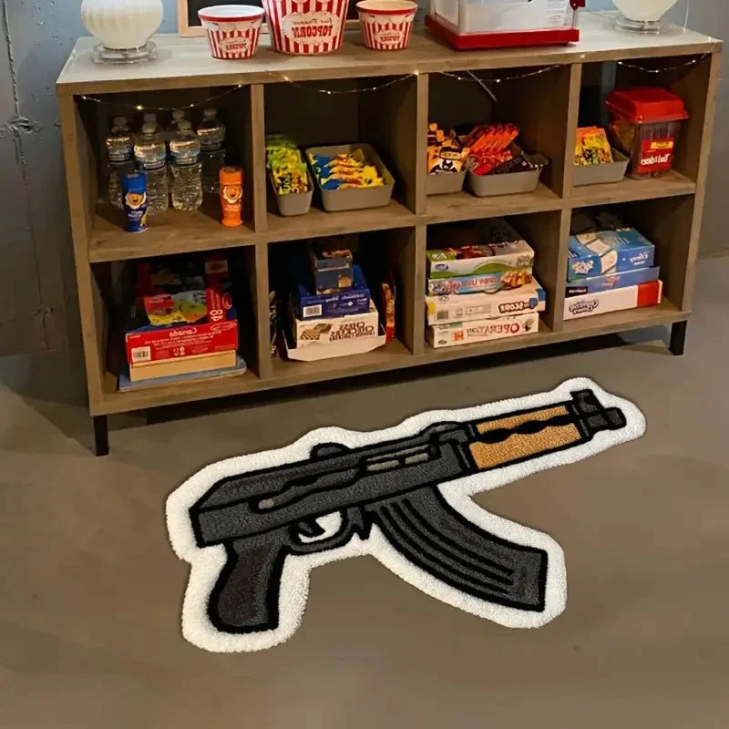 VIKAMA Cartoon-Style Rifle Design Floor Mat
