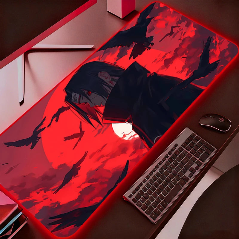 LED Itachi Uchiha Desk Mats