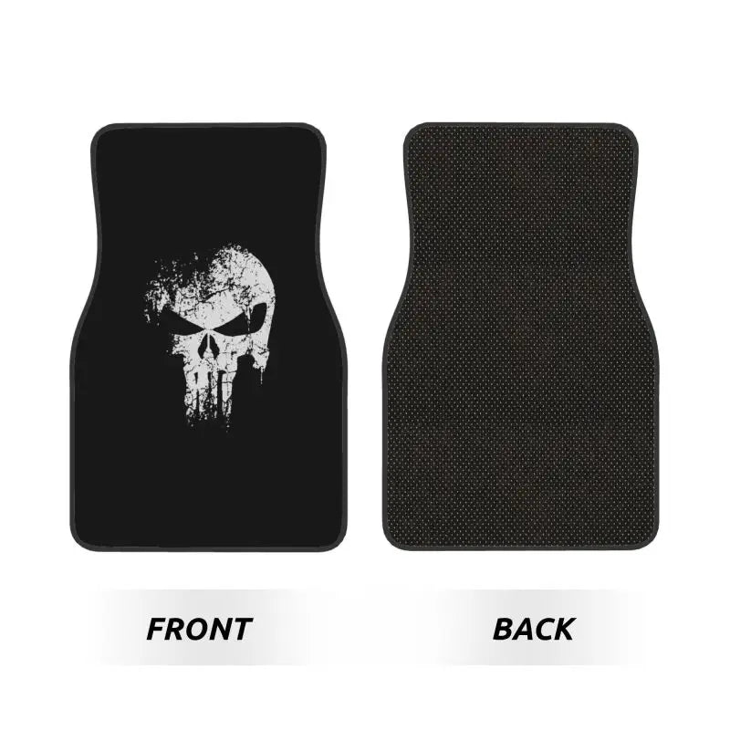 Skeleton Skull Car Floor Mats Set of 4 Pieces