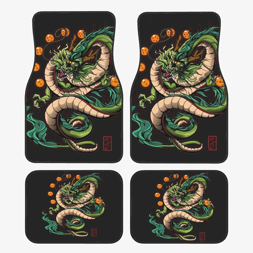4pcs Dragon King Design Car Mats