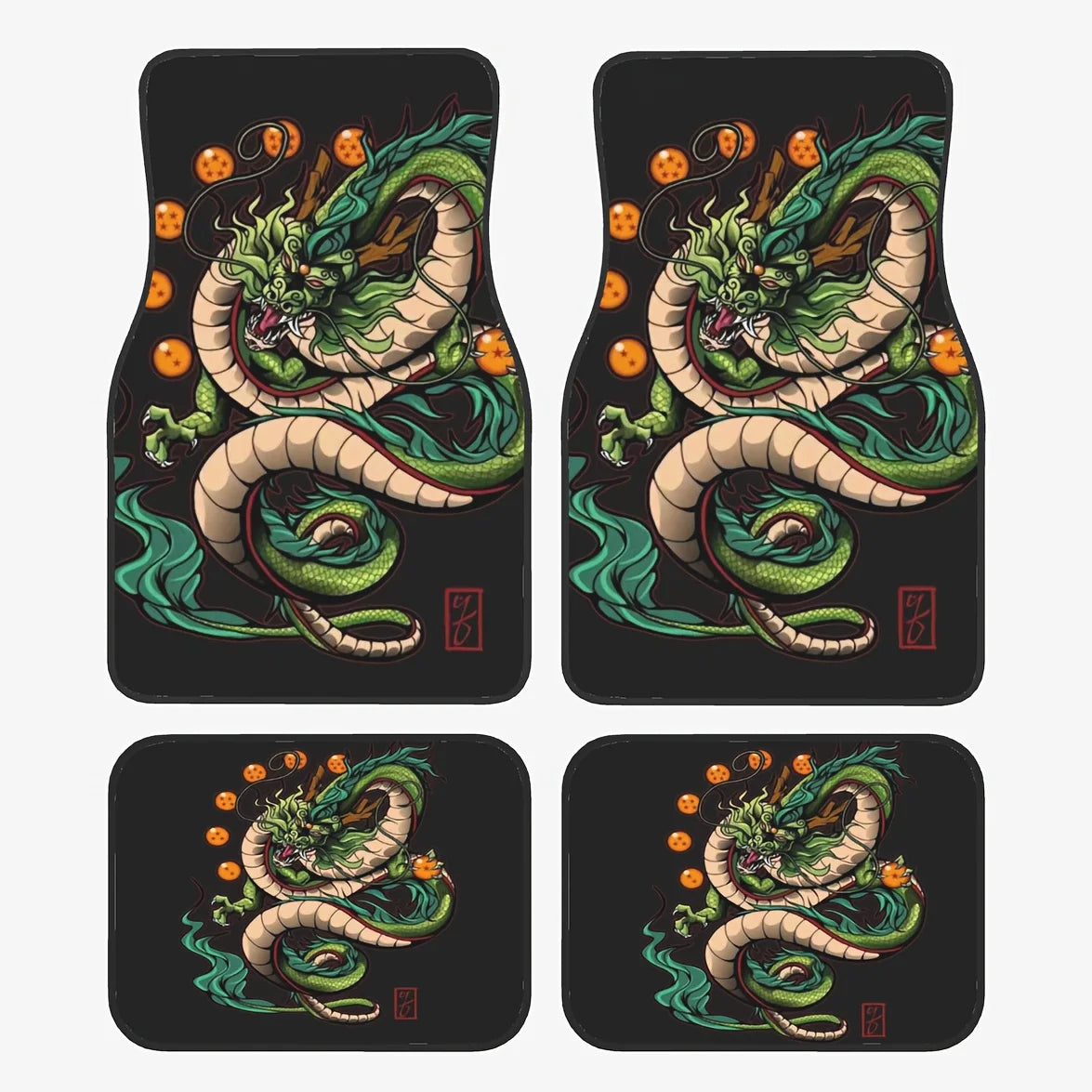 4pcs Dragon King Design Car Mats