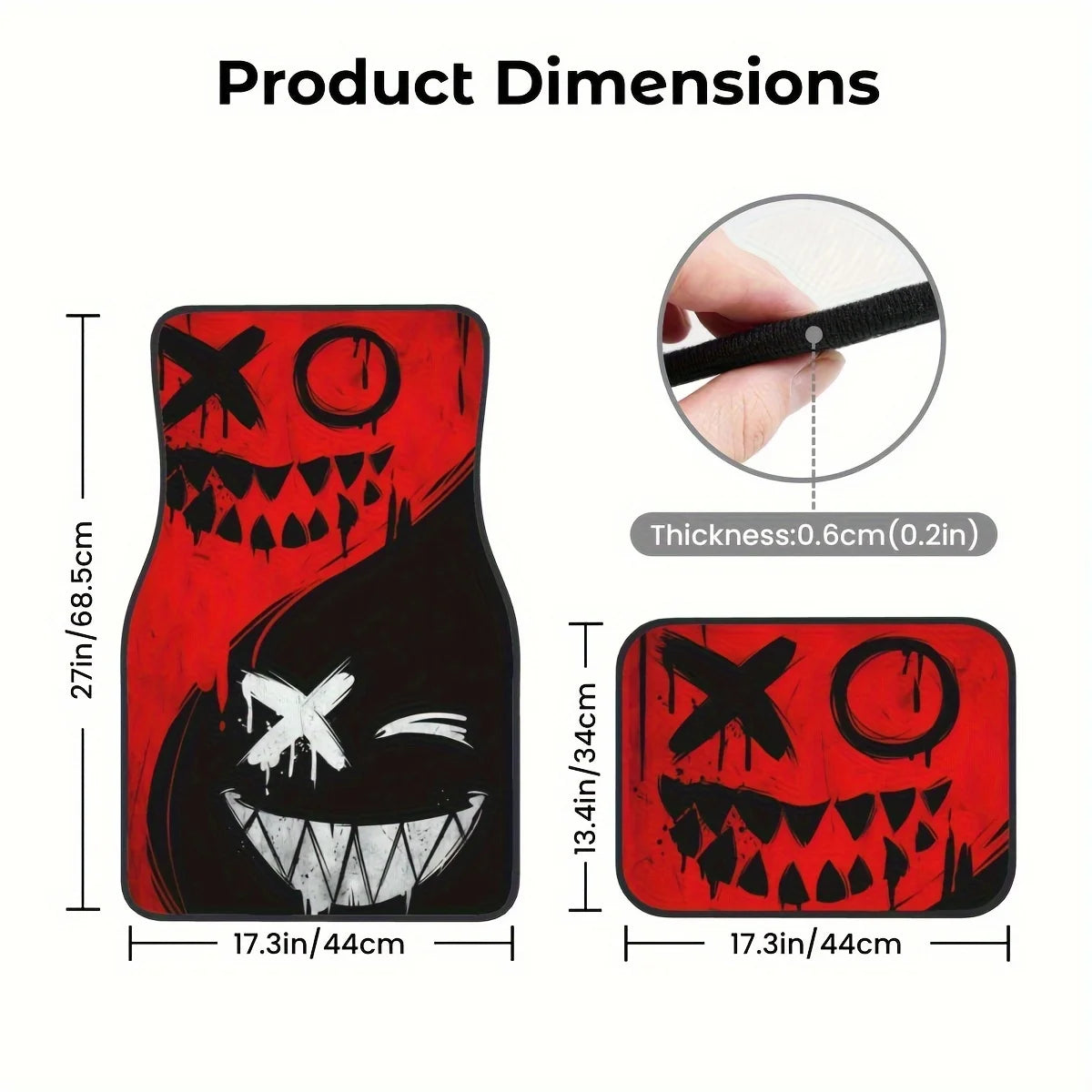 Spooky Design Car Floor Mats