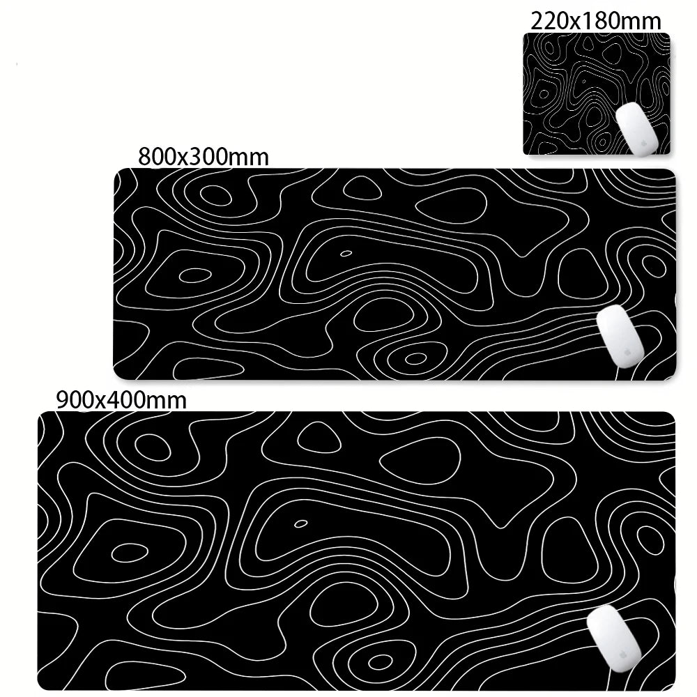 Mat Black & White Desk Mat