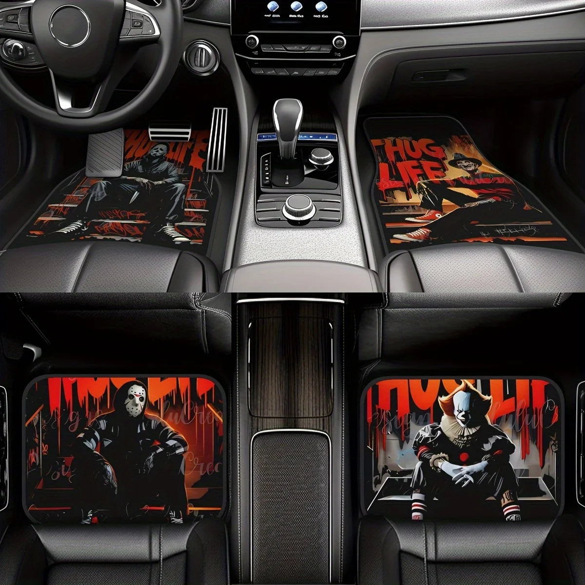 Set of 4 Universal Thug Life Design Floor Mats - product image 6