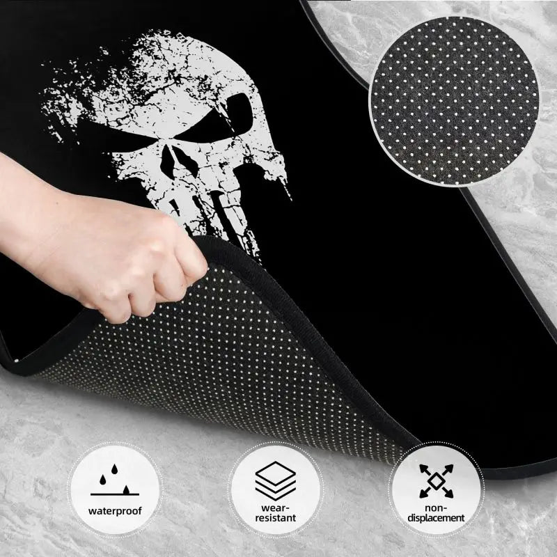 Skeleton Skull Car Floor Mats Set of 4 Pieces