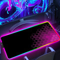 RGB Hexagon Gaming Mouse Pad Rug Desk Mat