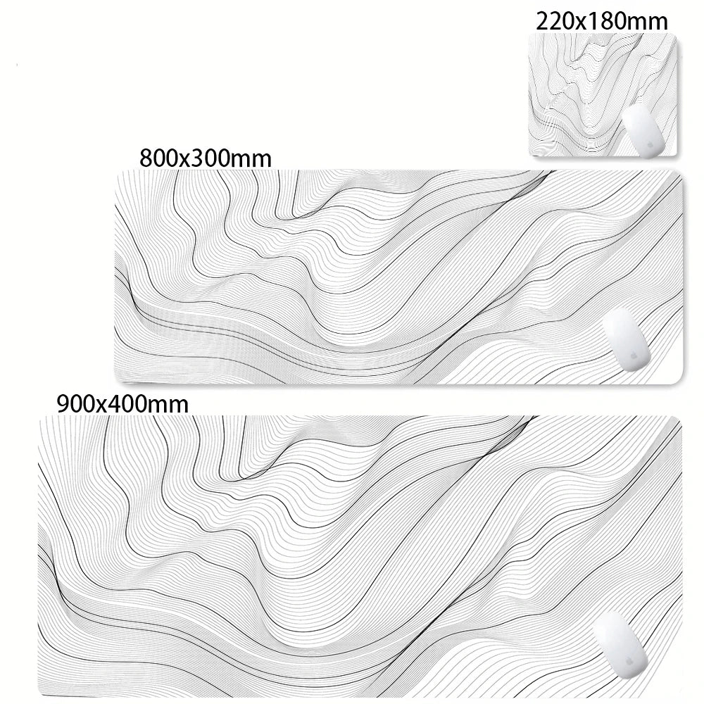 Mat Black & White Desk Mat