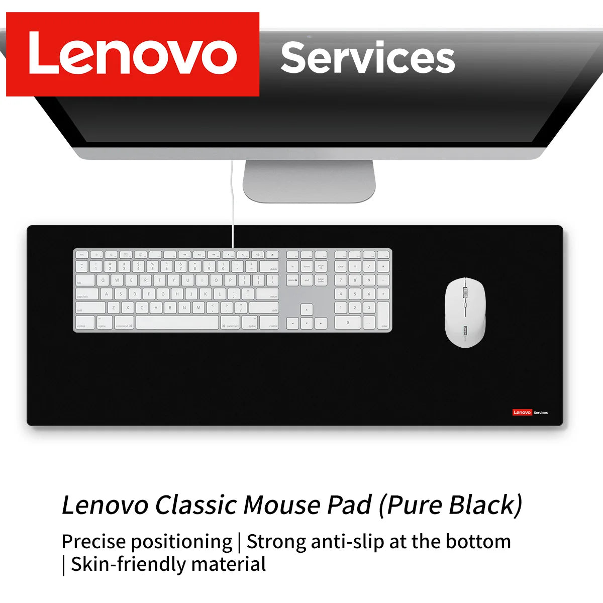 Black Standard Gaming Desk Mat