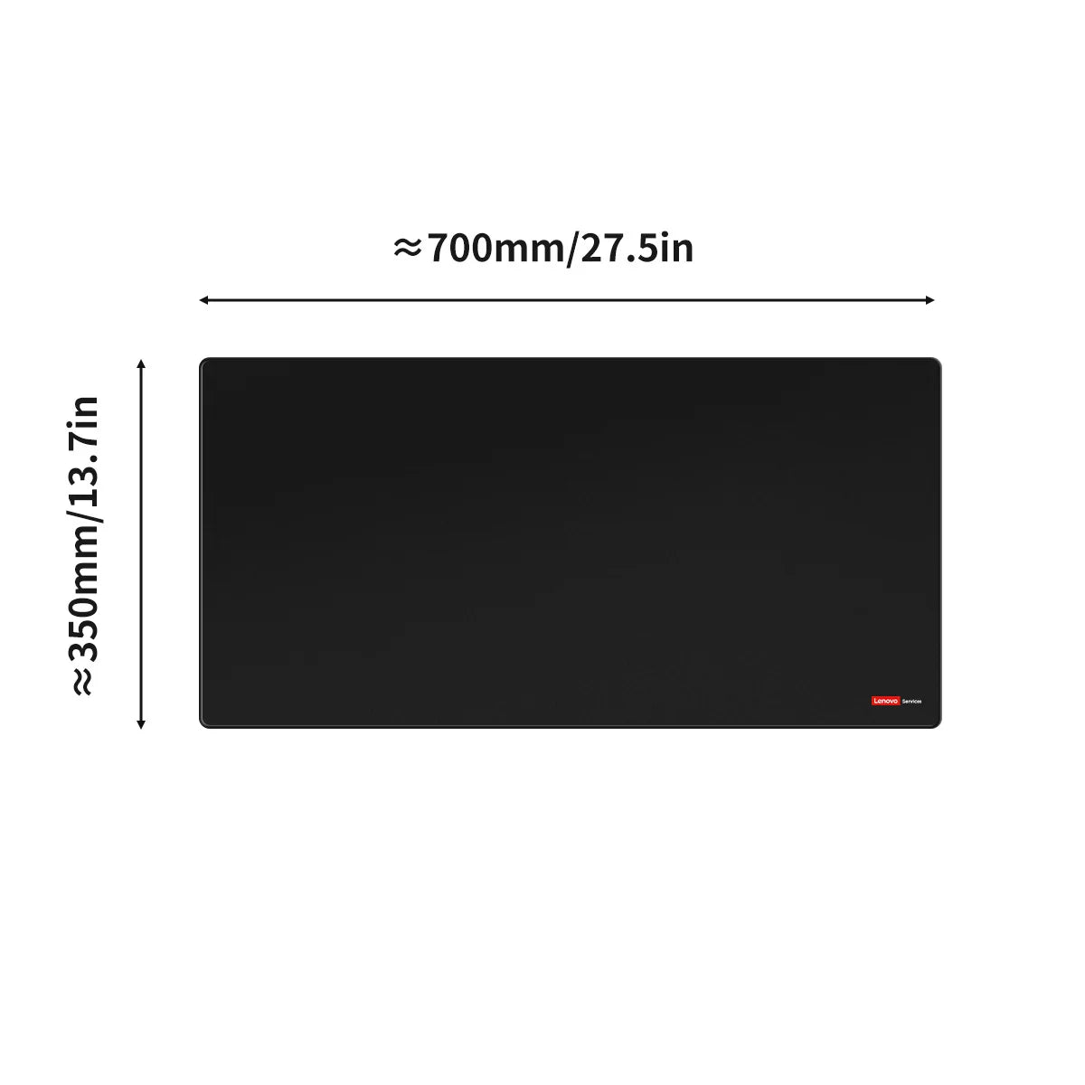 Black Standard Gaming Desk Mat